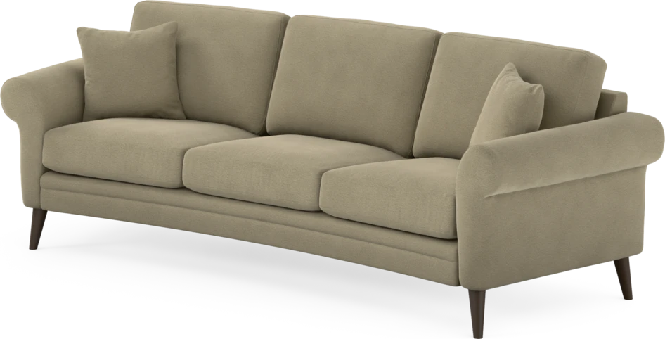Eden - 3-sits soffa svängd - Beige