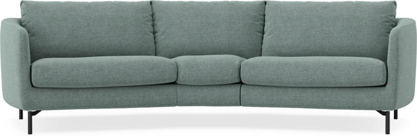 Madison - 3-sits soffa svängd, 90 cm - Turkos