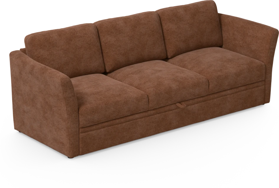 Öland - Bäddsoffa 3-sits, längsbäddad - Orange