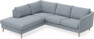 Madison - 2-sits soffa med divan vänster - Blå