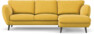 Madison - 2-sits soffa med schäslong höger - Gul