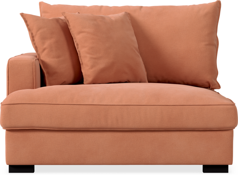 Rossi - 1,5-sits med armstöd vänster - Orange