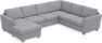 Friday - Hörnsoffa, 3+2-sits med schäslong vänster - Grå