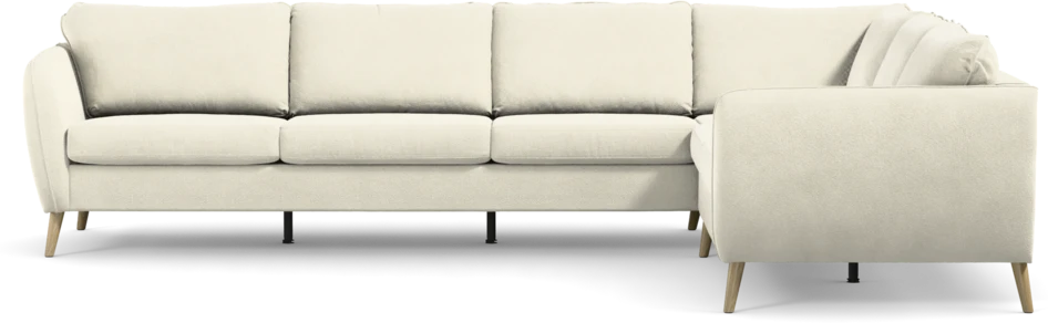 County - Hörnsoffa, 3+2-sits - Vit
