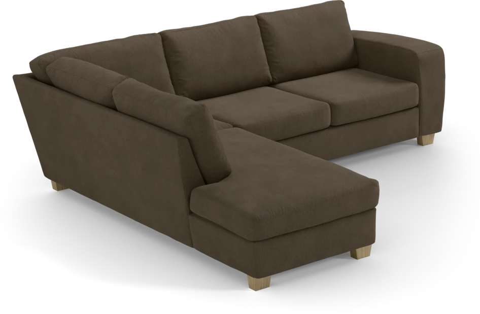 Friday - 2,5-sits soffa med divan vänster - Brun