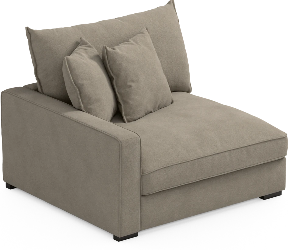 Rossi - 1,5-sits med armstöd vänster - Beige