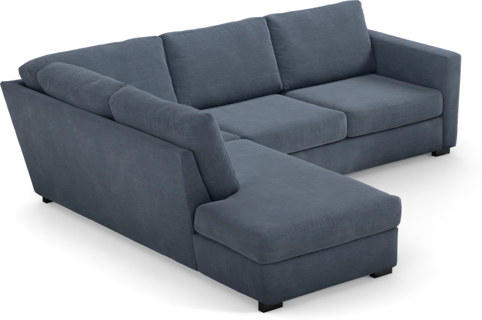 Friday - 2,5-sits soffa med divan vänster - Blå