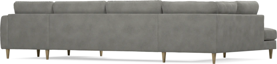 Bridge - 3-sits soffa med divan vänster och schäslong höger - Grå
