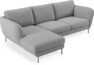 Madison Lux - 2-sits soffa med schäslong vänster - Grå