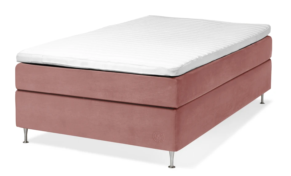 Cape Farewell Comfort - Kontinentalsäng, enkelsäng med bäddmadrass Fiord Soft - Rosa