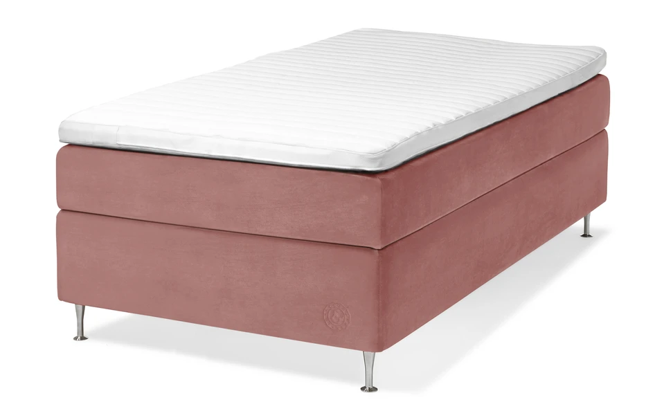 Cape Farewell Comfort - Kontinentalsäng, enkelsäng med bäddmadrass Fiord Soft - Rosa