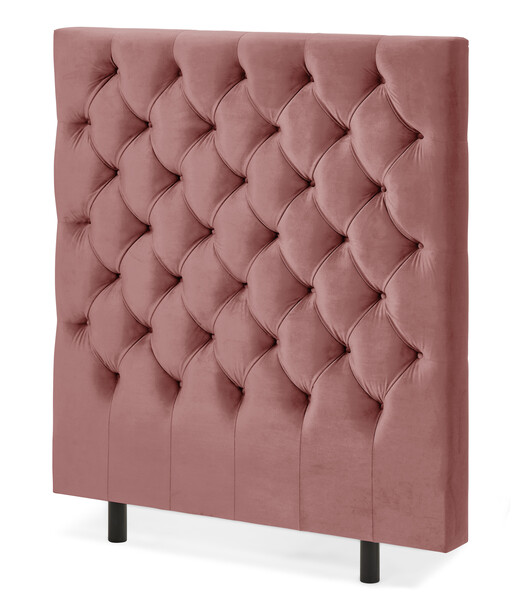 Avon XL pikerad - Sänggavel, B 90-140 cm - Rosa