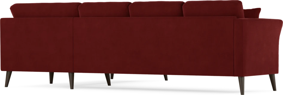 Eden - Hörnsoffa, 3+2-sits - Röd