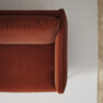 Madison Lux - 2-sits soffa med divan vänster och schäslong höger - Röd