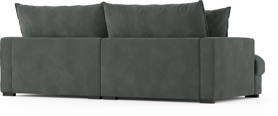 Rossi - 3-sits soffa, hel dyna - Grå