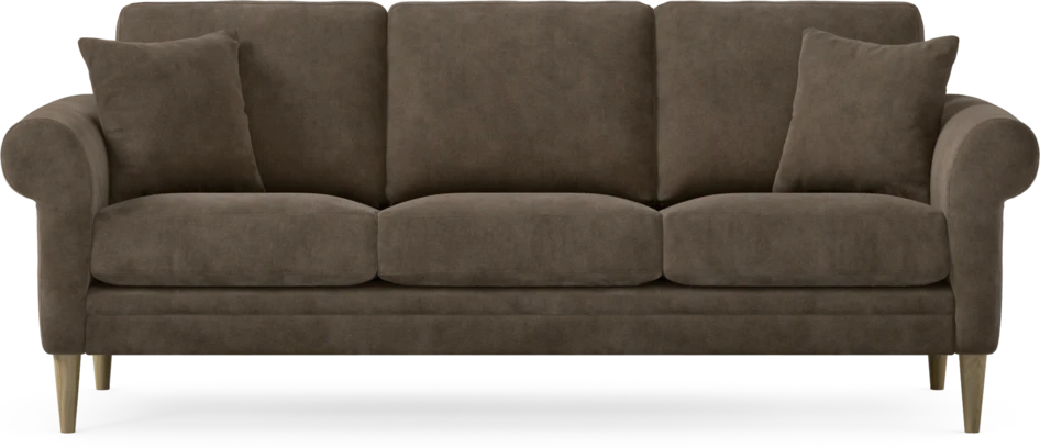 Eden - 3-sits soffa - Brun