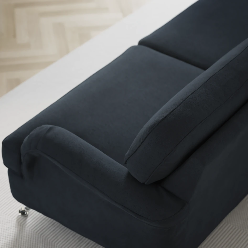 Oxford - 3-sits soffa svängd - Blå