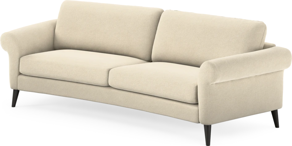 Bridge - 3-sits soffa svängd - Beige