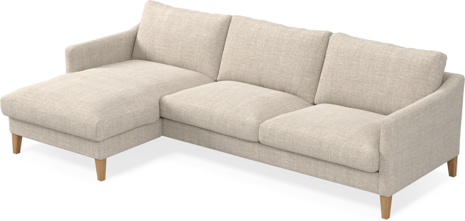 Winston - 3-sits soffa med schäslong, vändbar - Beige