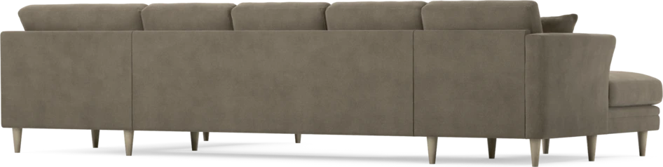 Eden - 3-sits soffa med schäslong vänster och divan höger - Beige