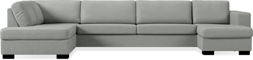Nevada - 4-sits soffa med divan vänster och schäslong höger - Grå