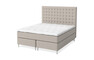 Dream Delux - Kontinentalsäng, dubbelsäng med bäddmadrass Dream Delux vit - Beige
