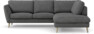 Madison Lux - 2-sits soffa med divan höger - Vit