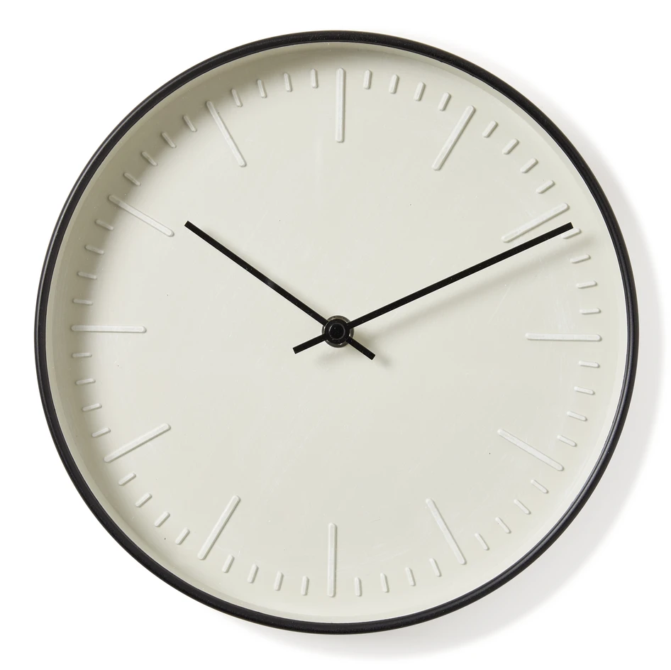 Pierre - Väggklocka, Ø 25,5 cm - Svart