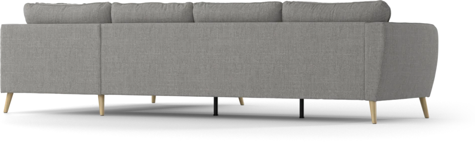 County - 3-sits soffa med divan höger - Grå
