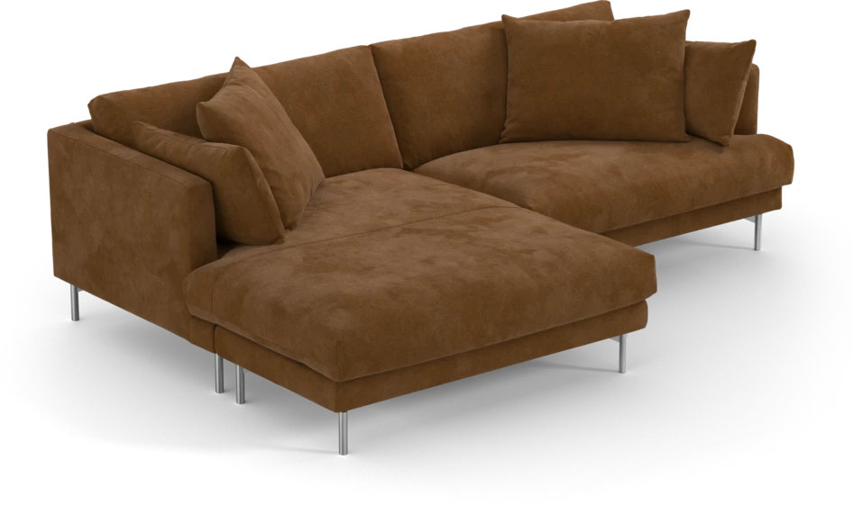 Harper - 4-sits med schäslong XL vänster - Orange