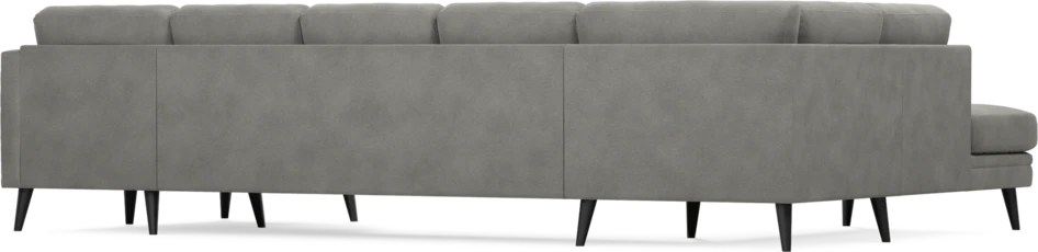Eden - 3-sits soffa med divan vänster och schäslong höger - Grå