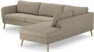 County - 2,5-sits soffa med divan höger - Beige
