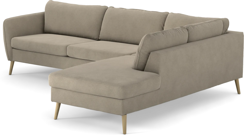 County - 2,5-sits soffa med divan höger - Beige