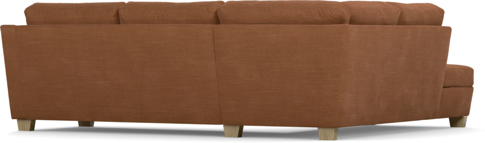 Friday - 2,5-sits soffa med divan vänster - Orange