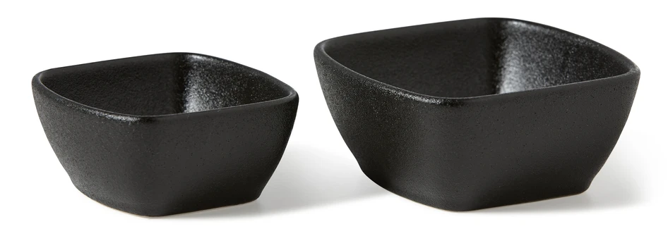 Cast Iron - Skål 2-pack, 8x8,2x3,7 cm - Svart