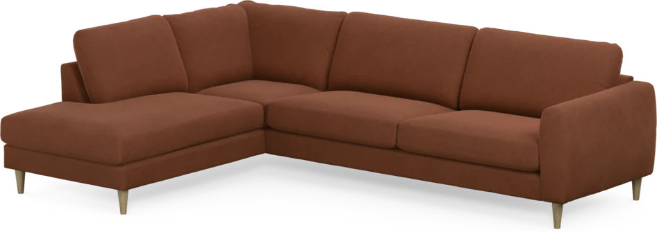 Bridge - 3-sits soffa med divan vänster - Orange