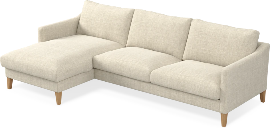Winston - 3-sits soffa med schäslong, vändbar - Beige