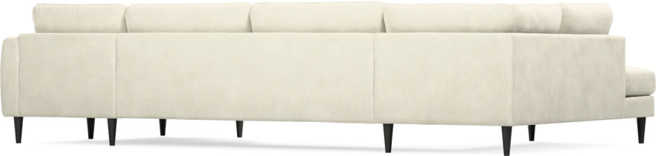 Bridge - 3-sits soffa med divan vänster och schäslong höger - Vit