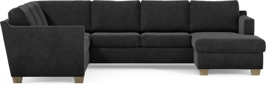 Friday - Hörnsoffa, 2+3-sits med schäslong höger - Blå