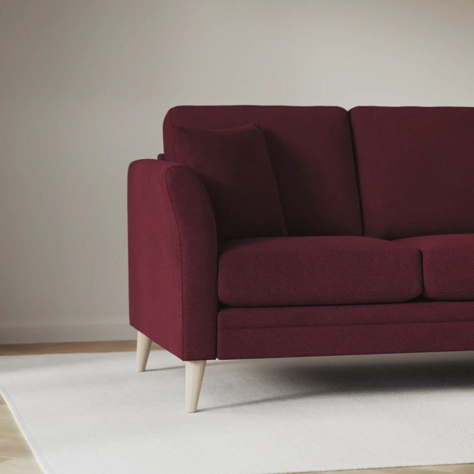 Eden - 3-sits soffa - Röd