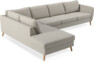 County - 3-sits soffa med divan vänster - Beige