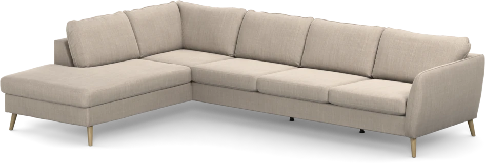 County - 3-sits soffa med divan vänster - Beige