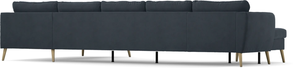 County - 4-sits soffa med schäslong vänster och divan höger - Blå