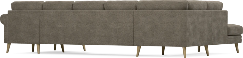 Eden - 3-sits soffa med divan vänster och schäslong höger - Brun