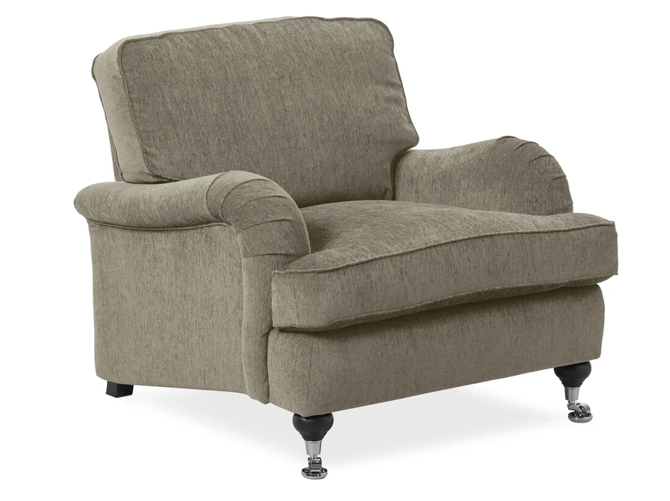 Oxford Delux - Fåtölj, fast klädsel - Beige