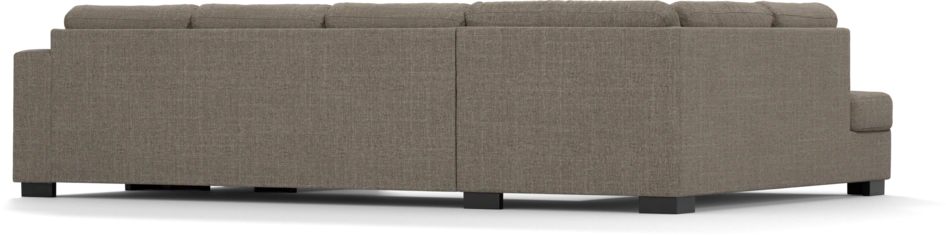 Nevada - 3-sits soffa med divan vänster och schäslong höger - Brun