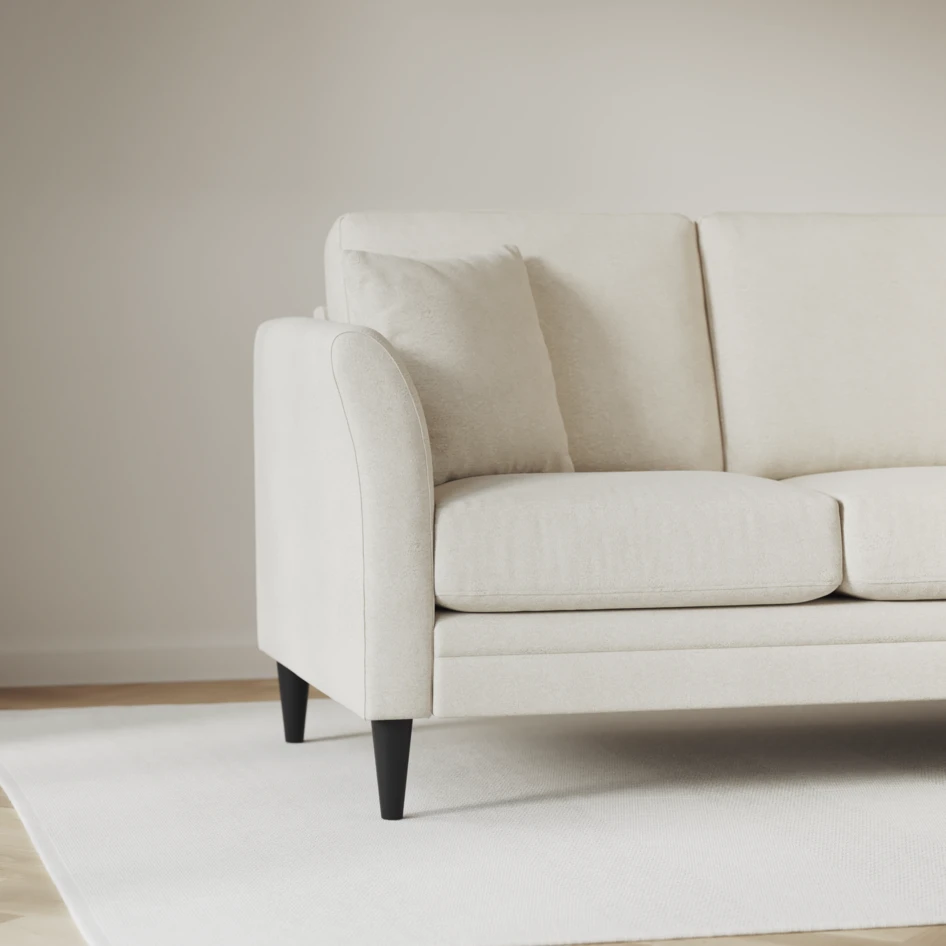 Eden - Hörnsoffa, 1+3-sits - Vit