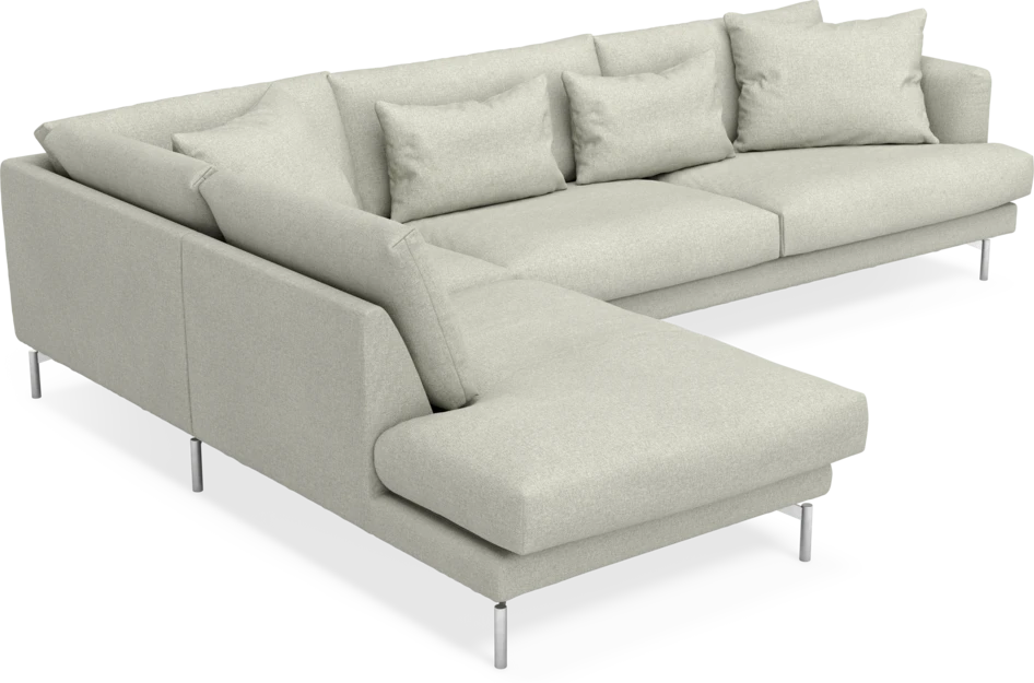 Harper - 3-sits soffa med divan vänster - Beige
