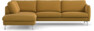 Madison - 3-sits soffa med divan vänster - Gul