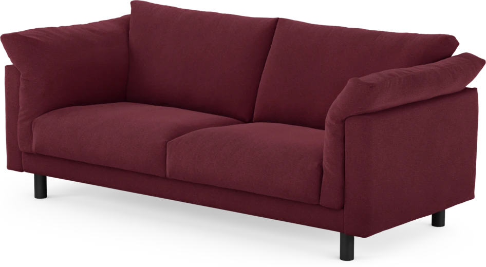Cherrie - 2,5-sits soffa, fast klädsel - Röd